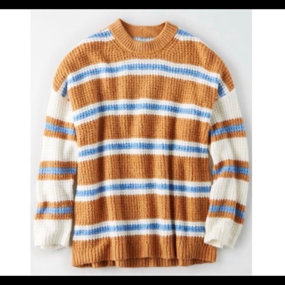 AE Waffle Knit Striped Sweater - Picture 2 of 2